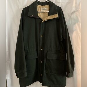 L.L. Bean Vintage Green Coat- Large